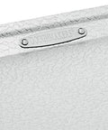 Close-up of the Pro Grade Aluminum Bake Pan 10 By 14 Inch Pebble Pattern for even browning and quick airflow.