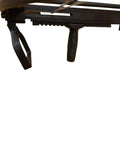 Close-up of dual rails on Beefy 100Lb Repeating Compound Crossbow With Steel Balls And Bolts, 30 Ball Magazine