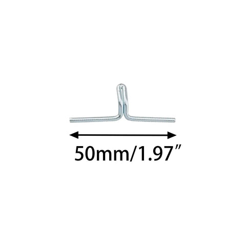 30 Piece Lawn Chair Webbing Clips Set Made From Spring Alloy Durable Lightweight Upholstery Repair Clips, 50mm size shown