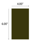 4x6 Inch Magnetic Field Viewing Film with green visual aid for magnetic flux display, dimensions labeled 4.00" x 6.00"