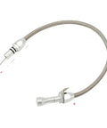 31 Inch Stainless Steel Flexible Transmission Oil Dipstick for Cars, Engine Oil Level Gauge, flex hose with metal fittings