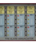 Heavy Duty Fire Alarm Annunciator Module With 10 Input Zones Showing Crisp Led Status Lights and No Fuss Setup For Dependable Commercial Building Fire Safety Panels That Really Knock It Out Of The Park.