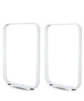 Heavy Duty Diy Furniture Legs For Dining Tables And Benches Dang Strong Metal Desk Legs With Rounded Edges industrial white frames.