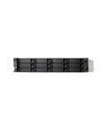 Heavy Duty Rackmount JBOD Enclosure Packing Twelve Roomy 3.5 Inch Drive Slots With Rock Solid Redundant PSU front view showing 12 drive slots.