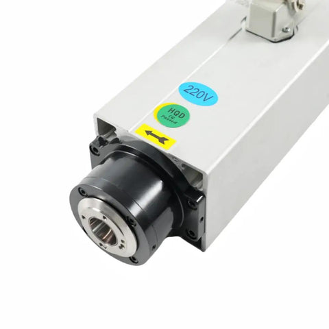 Battle Tested Air Cooled Square Spindle Motor For Cnc Routers 2.2Kw Powerhouse cranks out 18000 to 24000 RPM with visible motor housing.