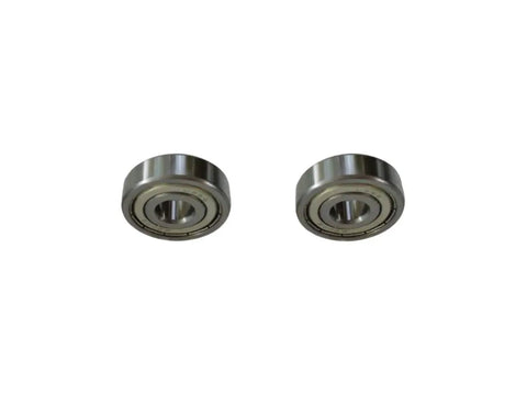 Solid Steel Ball Bearing Set For Jointer And Planer Repairs Fits Craftsman Models, two steel bearings with smooth rotation.