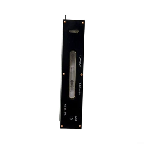 Steel Mechanical Bar Type Level 0.02mm Industrial For Spirit Tool, vertical view highlighting precision bubble level.