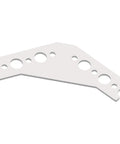 Heavy Duty Kickass Aluminum 120 Degree Robot Gusset, solid structural bracket for STEM projects, 7005 aluminum, 80x55mm.