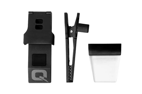 White LITE Hands Free LED Pocket Light With USB Rechargeable Power, components including clip, light, and housing visible