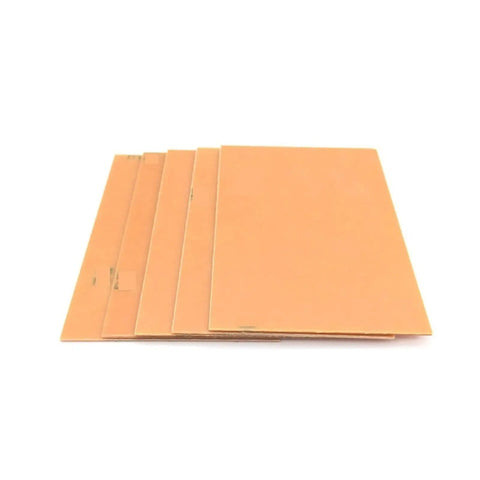 Stacked single sided copper clad laminate PCB kit set of 10 pieces 7x10 cm DIY circuit boards for prototyping, high flatness, heat resistant