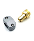 Tough As Nails Heavy Duty Garden Hose Repair Fittings Kit Aluminum Mender Coupler With Clamp For Five Eighths Inch And Three Quarters Inch Hoses