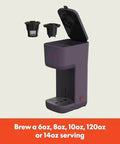 Single Serve Coffee Maker For K Cup And Ground Coffee, Removable Adjustable Drip Tray, Auto Shutoff, Dishwasher Safe Accessories