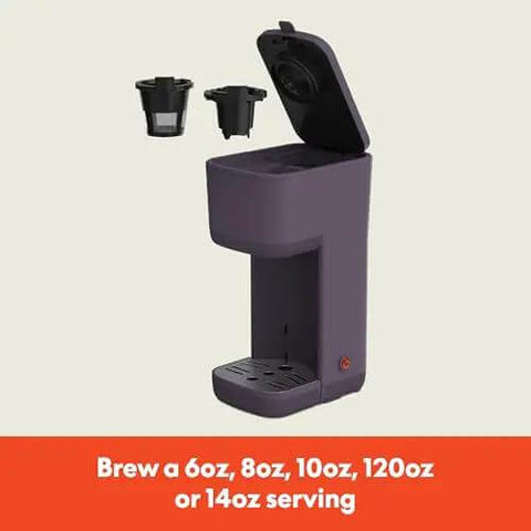Single Serve Coffee Maker For K Cup And Ground Coffee, Removable Adjustable Drip Tray, Auto Shutoff, Dishwasher Safe Accessories