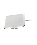 4 Pack Quick Car Bumper Repair Kit With Stainless Steel Mesh Screen for patches shown in rectangular dimensions, 7.86in x 5.89in.