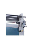 Heavy Duty 220V 2HP Single Phase Power Plate Roller For 14 Gauge Sheet Metal Electric Metal Rolling Machine close-up view of rollers and controls.