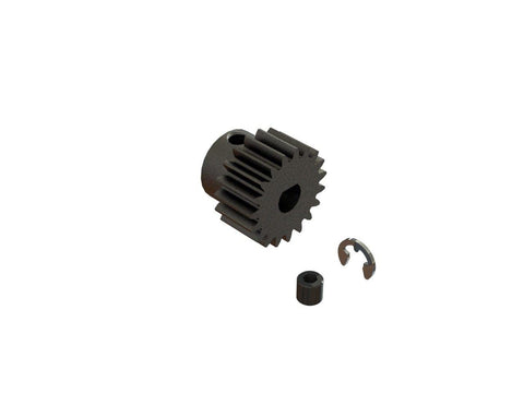 Beefy 20T 0.8 Mod Safe D5 Pinion Gear For RC Cars And Trucks, Heavy-Duty Steel Construction, Durable Wide-Tooth Profile, ARA311003