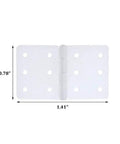 25 Pack Pinned Nylon Hinges For RC Model Planes Flexible Control Surface Connectors with dimensions 0.78" x 1.41"