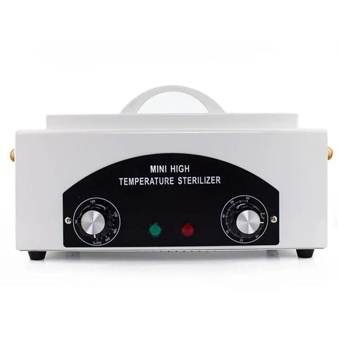Beast Mode High Temperature Dry Heat Sterilizer Autoclave 110V 300W 1.5L Metal Tools Only Disinfection Box With Magnetic Induction Switch 50 to 220 Degree C Ideal for Small Cosmetology Tools and Dental Instruments front view