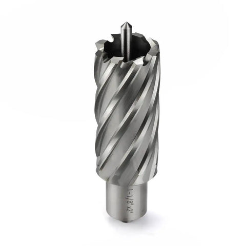 Rugged Shop Tested Annular Cutter Forged From Premium High Speed Steel For Zero Hassle Metal Cutting 3/4 Inch Weldon Shank precision 1 1/8 Inch cut