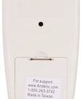 Back view of Thermostatic Ceiling Fan Remote Replacement For Hampton Bay And Harbor Breeze with support info visible