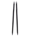 Beefy Heavy Duty Two Pack 49 Inch Hay Bale Forks For Tractor Loaders With 4500 Pound Capacity showing steel construction and tips