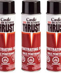 Thrust Penetrating Oil 15.75 OZ Three Pack With Ion Activated Formula That Won't Burn Off Foams On For Heavy Duty Metal Loosening