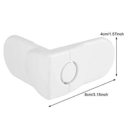 Kidproof Cabinet Lock for Drawers and Fridges, Adhesive Appliance Lock, ABS material, 8 By 4 Cm, in white color