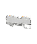 10 Pack DIN Rail Terminal Block PT4 Quattro 4 Conductor Push In Spring Clamp 32A 800V PA66 V0 Industrial Electrical Connectors