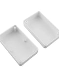 4 Pack Premium White Electrical Junction Box Enclosures Built Different With Legit Weatherproof Abs Plastic Dead Simple Tool Free Install Perfect For Tough Diy Wiring Projects, two white ABS enclosures.