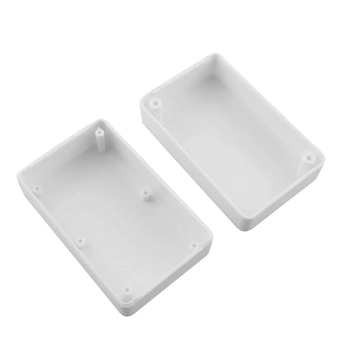 4 Pack Premium White Electrical Junction Box Enclosures Built Different With Legit Weatherproof Abs Plastic Dead Simple Tool Free Install Perfect For Tough Diy Wiring Projects, two white ABS enclosures.