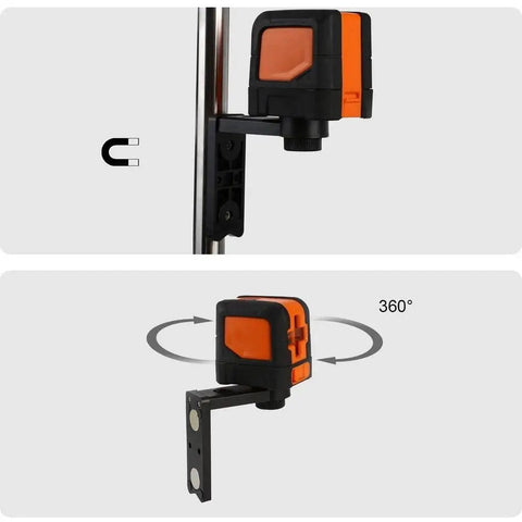 50 Feet Self Leveling Laser Level With Horizontal And Vertical Cross Line Quick Pendulum Leveling System on magnetic mount