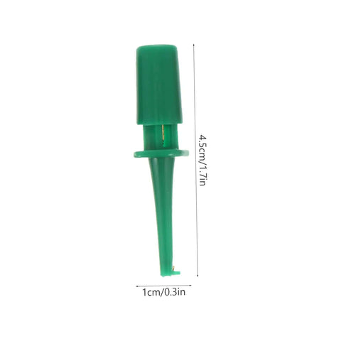 Green probe from Colorful Multimeter Test Hook Clips 20 Pack Lightweight Grabber Probes For IC Testing And Electronic Repairs