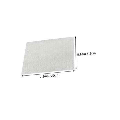 4 Pack Stainless Steel Screen Mesh For Bumper Repair, Fine Mesh For Quick Fixes, shown in 5.89x7.86 inches dimensions