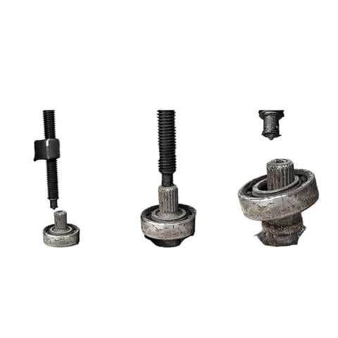 Heavy Duty 9 Piece Bearing Separator And Puller Set Comes With Red Case For Car Truck Motorcycle Mechanics On The Job Handles Various Sizes Easily For Home DIYers Who Need Gear To Fix Engines Smoothly Without Worry Works Flawlessly Every Time You Try, steel bearing puller removing shaft bearings