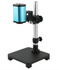4K Industrial Video Microscope With Auto Focus And 1080P 60FPS, Big Visual Field, X Y Adjustable Stand, Great For PCB Soldering And PCB Inspection, Phone Repair, Optional TF Card, 4K Measuring Camera, black metal stand