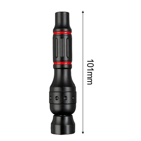 Heavy Duty 6.35mm Aluminum Screwdriver Handle With Magnetic Bit Holder Bar For Hex And Torx Screws, Non-Slip Grip Fits Standard Bits, Solid Build For Home Reno Pro Jobs, 20 Piece Kit Included, 101mm black handle