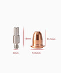 Pro Grade Plasma Cutter Tips Kit 23 Piece Replacement Electrodes 105400038 105400039 105400040 105400041 Compatible With 30A 41200