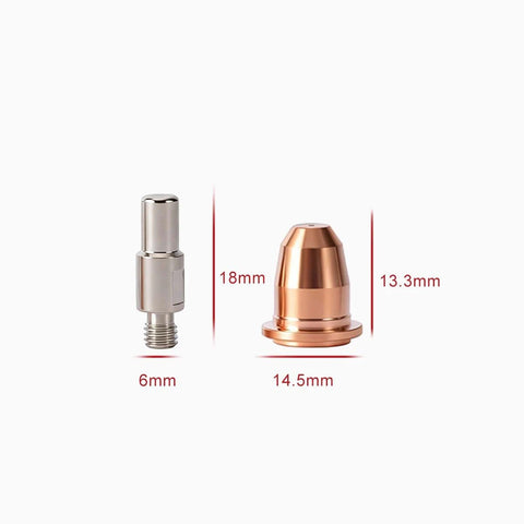 Pro Grade Plasma Cutter Tips Kit 23 Piece Replacement Electrodes 105400038 105400039 105400040 105400041 Compatible With 30A 41200