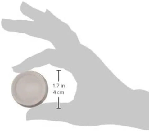 Hand holding Rotary Dimmer Replacement Knob RK-WH White For Easy On Off Dial Adjustment, showing size 1.7 inches