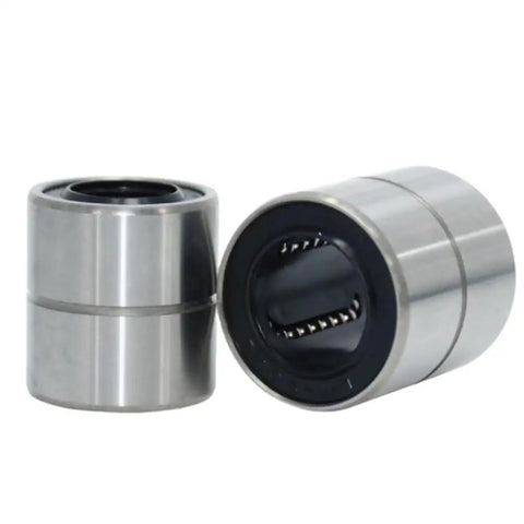 Beefy High Strength Linear Motion Bearing 25mm x 40mm x 45mm LM Series Standard Linear Bushing For CNC Routers And 3D Printers With Ultra Smooth Motion And Hardened Chrome Bearing Steel, two views