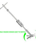 Beefed-Up Slide Hammer Internal Bearing Puller Kit With Expandable Collets 16-45mm Insert Bearing Remover Tool, Silver.