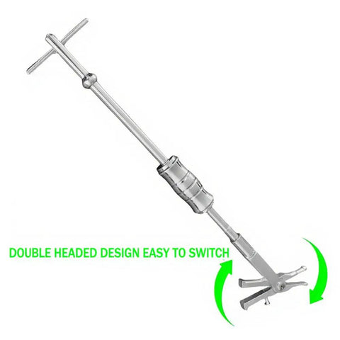 Beefed-Up Slide Hammer Internal Bearing Puller Kit With Expandable Collets 16-45mm Insert Bearing Remover Tool, Silver.