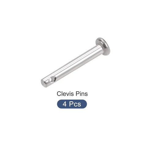 Clevis Pins 3mmX20mm 4pc Flat Head Single Hole 304 Stainless Steel fastener for secure hardware assembly