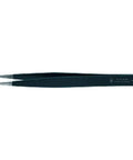 ESD Safe Precision Tweezers With Strong Tip For Ultra Fine Mounting, Non Reflective Black Coating, Smooth Gripping Surface, Anti Static 100K Ohm