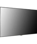 Slick 86 Inch 4K Ultra High Definition Digital Signage Display Clean Modern Bezel with a sleek edge-on view.