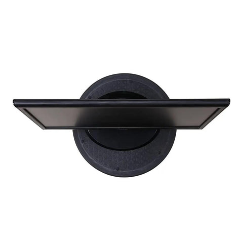 Top view of Beefy 12 Inch Heavy Duty Rotating Swivel Ball Bearing Stand For Monitors TVs Turntables And Lazy Susans with anti-slip bumper.