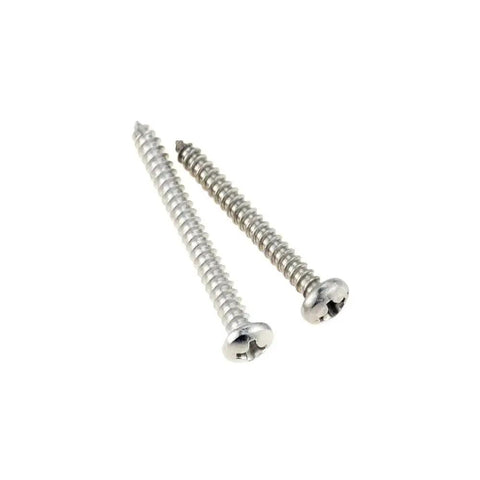 Small Philips Pan Head Self Tapping Screws 100 Pack M1.7 X 8Mm 304 Stainless Steel Hardware in two sizes side by side