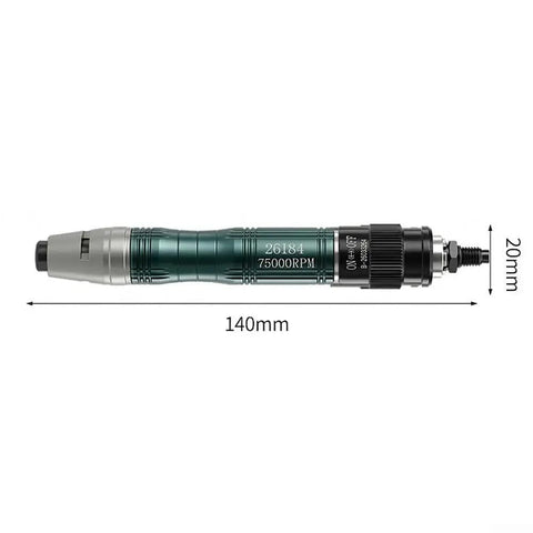 Heavy Hitter Pneumatic Die Grinder Kit With High Speed Air Polisher Engraving Pen showing 140mm length and rugged design.