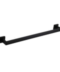 24 Inch Contemporary Stainless Steel Towel Bar Wall Mount With Slick Matte Black Finish, rustproof durable bath towel rack, SUS304 quality