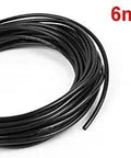 6mm x 4mm Pneumatic PU Air Hose 12M 39.4Ft Black Polyurethane Tube